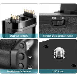 BG-E13 Poignée d'alimentation de remplacement pour appareil photo reflex numérique Canon 6D