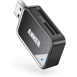 Lecteur de cartes mémoire SD/TF USB 3.0 Anker Lecteur de cartes à 2 emplacements