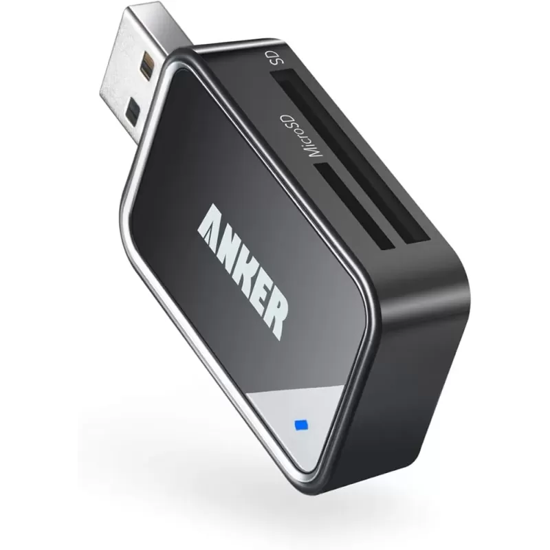 Lector de tarjetas de memoria SD/TF USB 3.0 de Anker con 2 ranuras